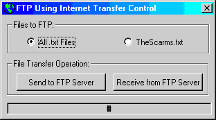 FTP files using the Internet Transfer Control