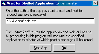 Wait for Shelled App to Terminate